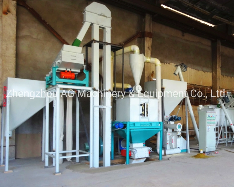 Corn Soybean Wheat Rice Grain Livestock Poultry Feed Pellet Mill Plant