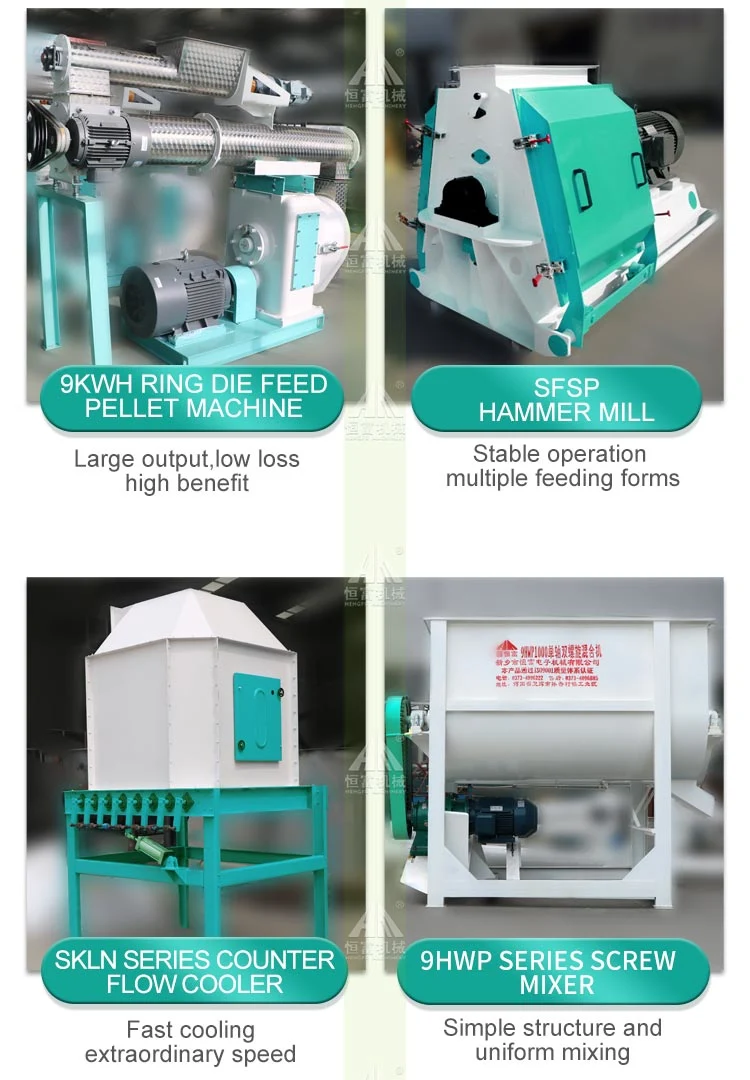 Pellet Mill Line Complete Poultry Cattle Feed Mill Plant Suppliers