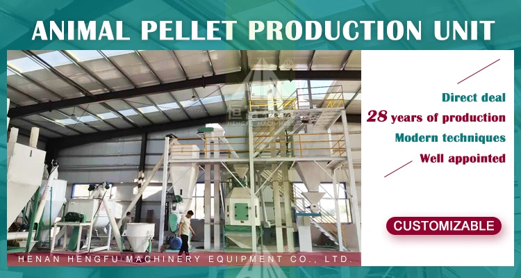 Large Complete Animal Poultry Cattle Feed Pellet Production Equipment Plant