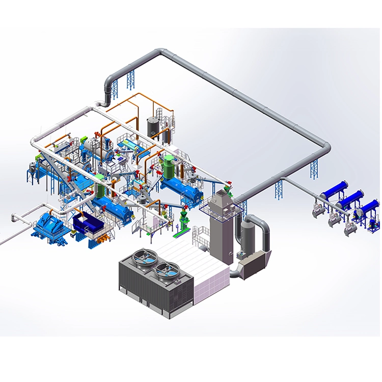 Poultry Waste Rendering Plant Animal Feed Processing and Plant Waste Recycling