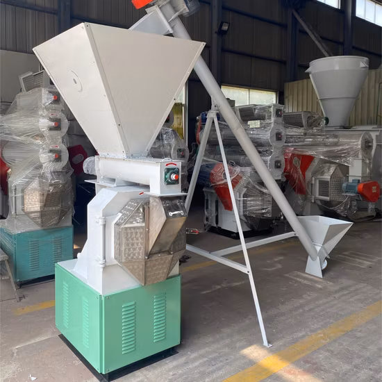 1-2 Ton/H Chicken Cow Cattle Fish Animal Feed Pellet Processing Production Line / Poultry Livestock Cattle Feed Pellet Production Line Small Feed Mill Plant