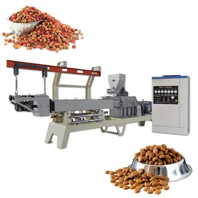 Fabricado en China Equipo de máquina para hacer forraje de alimentos para mascotas Línea de procesamiento de pellets de alimentación de plantas de peces